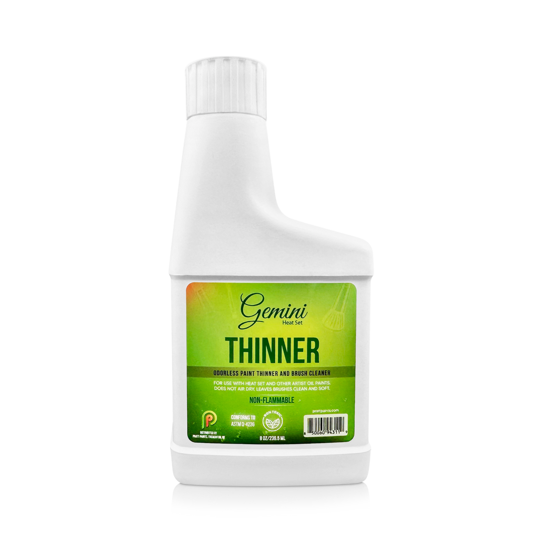 Gemini™ Heat Set Thinner - Odorless Paint Thinner & Brush Cleaner 8 oz.