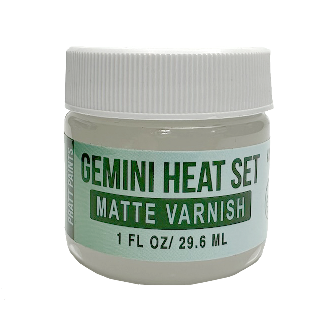 Matte Varnish, Gemini Heat Set paint, Compares to Genesis heat set paint