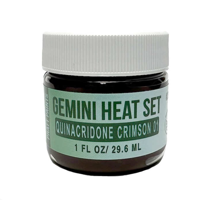 Quinacridone Crimson, Gemini Heat Set paint, Compares to Genesis heat set paint