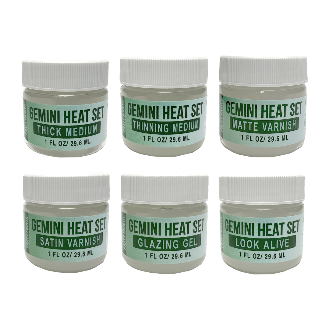 Set of 6 Gemini® Heat Set Varnishes