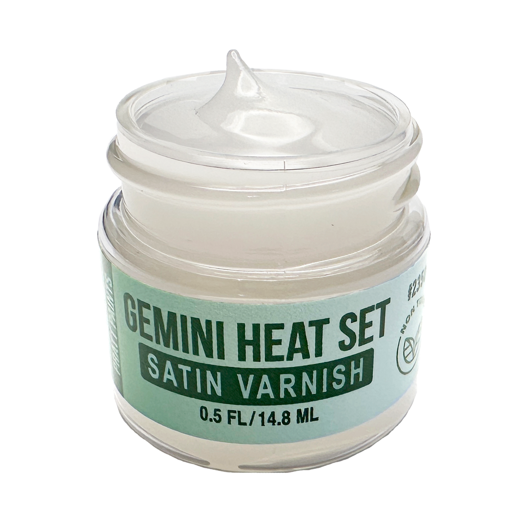 Satin Varnish, Gemini Heat Set paint, Compares to Genesis heat set paint